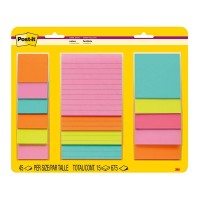 15-Pack Post-it Super Sticky Notes 4423-15SSMIA Supernova (Miami) Combo